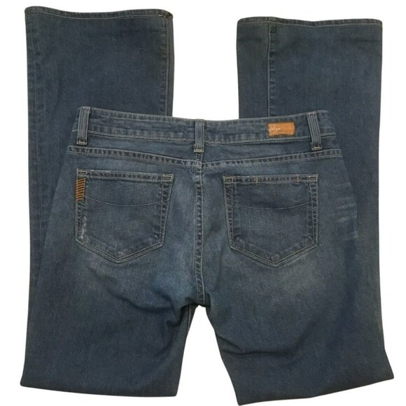 Paige Hollywood Hills Bootcut Jeans Premium Denim Womens Size 28 Blue Stretch Co - Picture 4 of 8